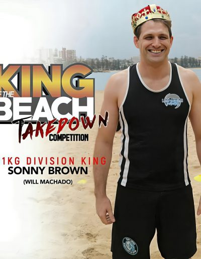Sonny Brown winning the King of the Beach Wrestling Titles