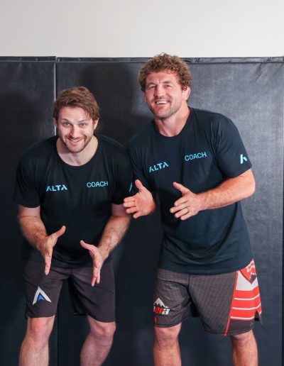 Sonny Brown training Wrestling with Ben Askren